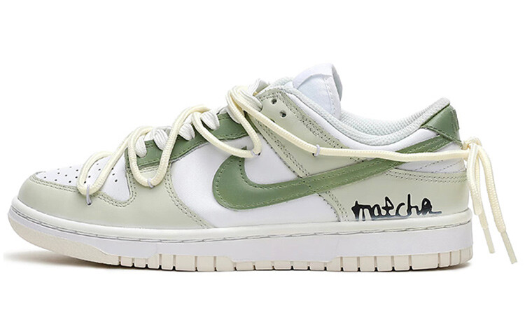 

Кроссовки Nike Dunk Skateboard Shoes Women's Low-Top White/Green