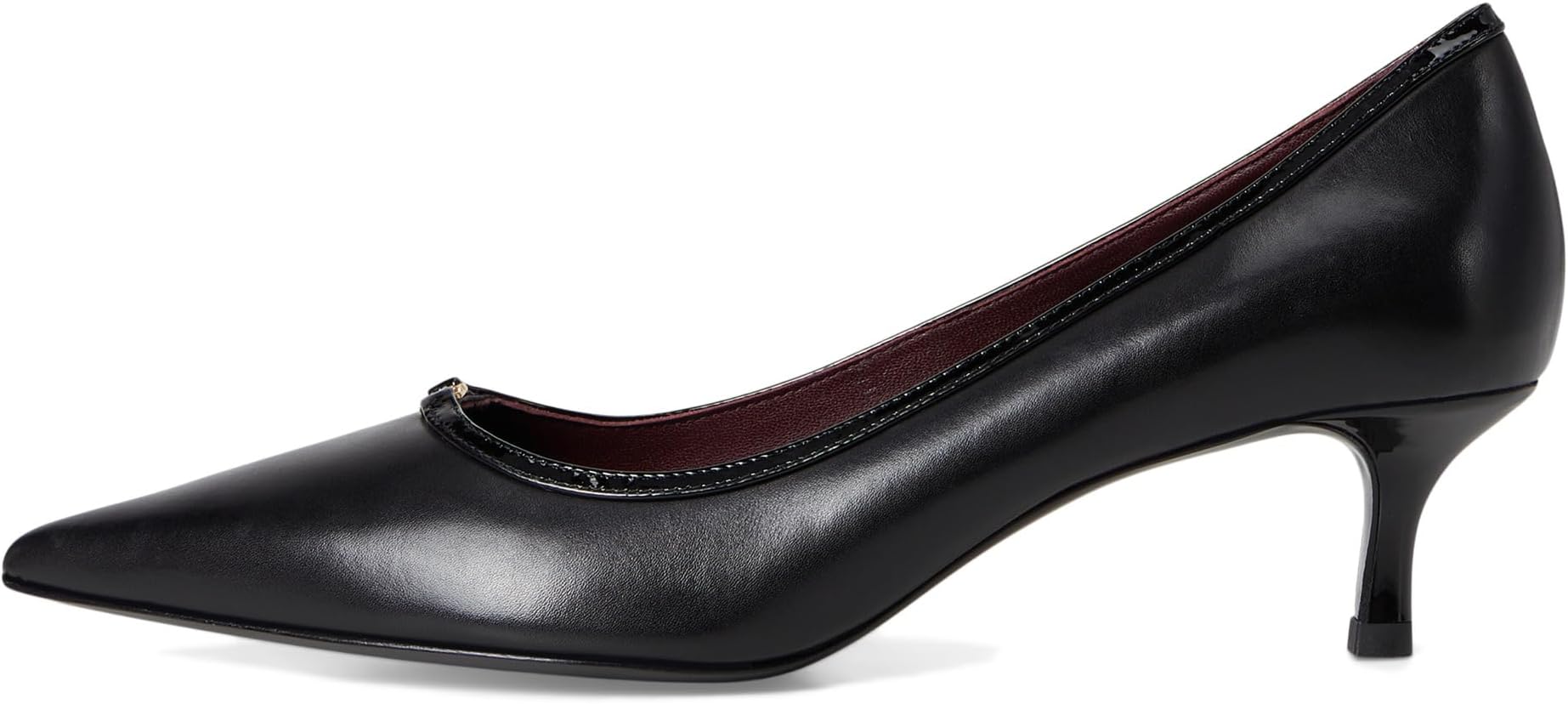 Туфли Tory Burch Double T Buckle Kitten Heel Pumps 45mm, цвет Perfect Black/Perfect Black — фото 4