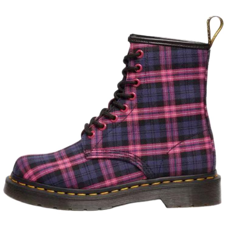 Dr.Martens Женские короткие ботинки Martin 1460, розово-фиолетовые
