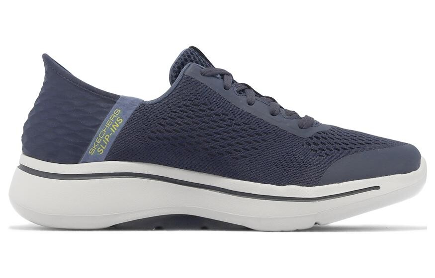 Кроссовки Skechers Go Walk Arch Fit Lifestyle Shoes Men Low-top Blue/yellow/white, синий — фото 2
