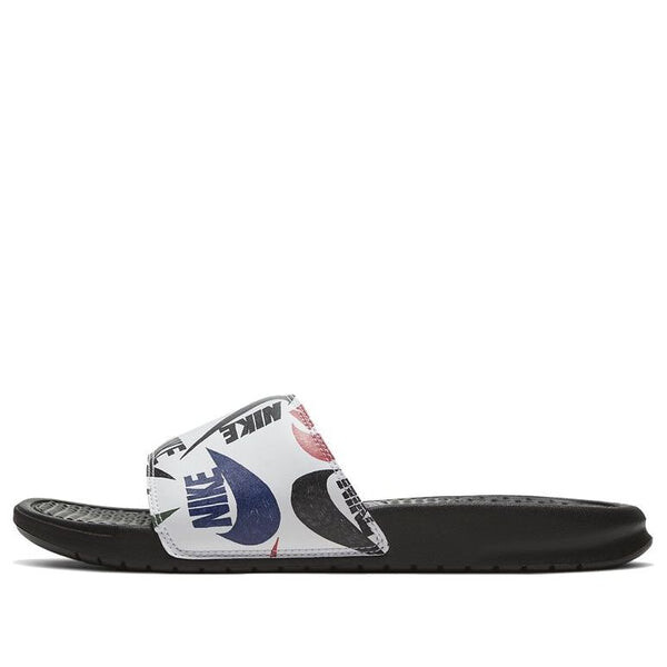 

Тапочки benassi jdi slide 'swoosh print' Nike, черный