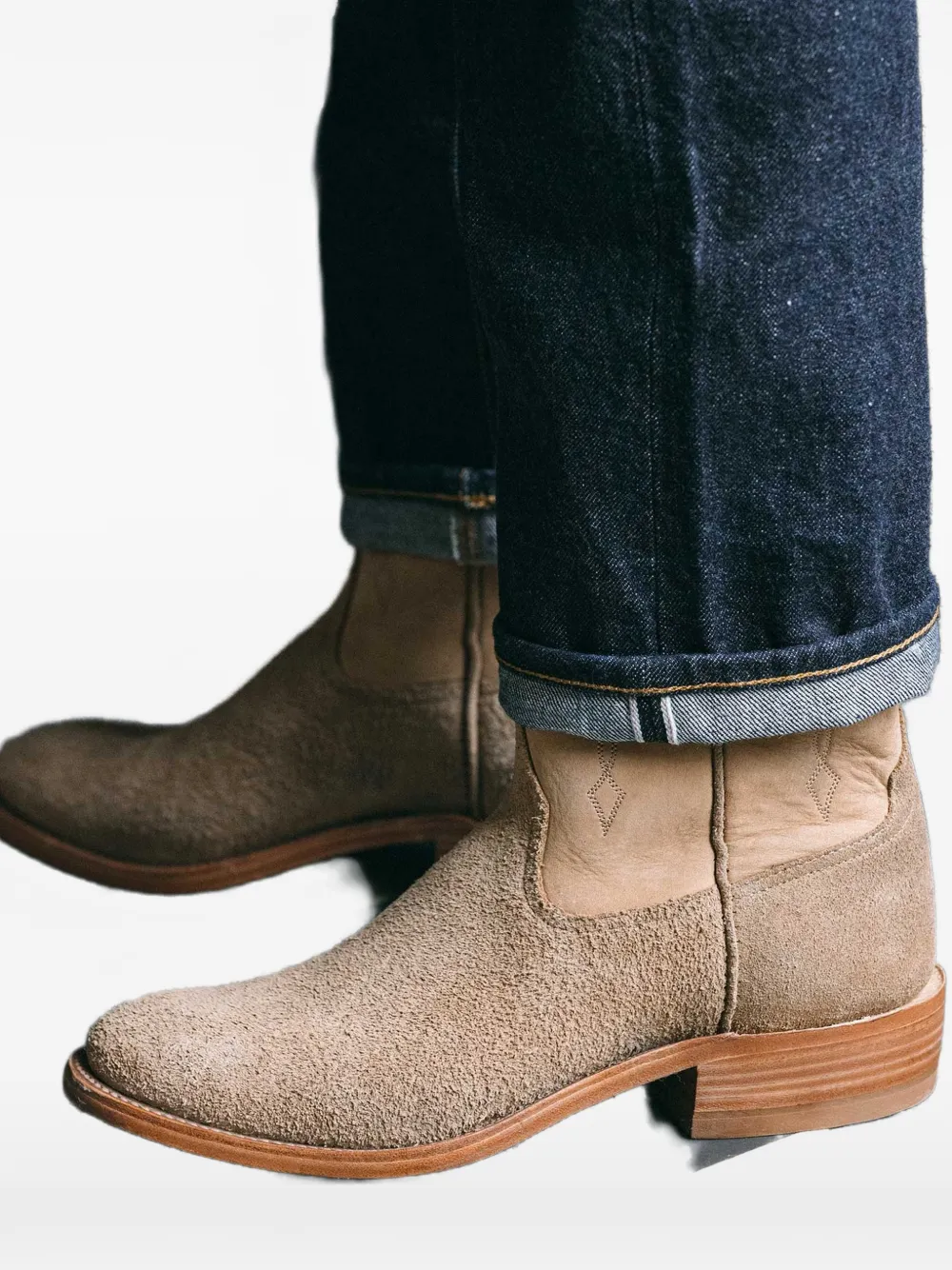 

Замшевые ковбойские сапоги Riosboots Fortela, бежевый