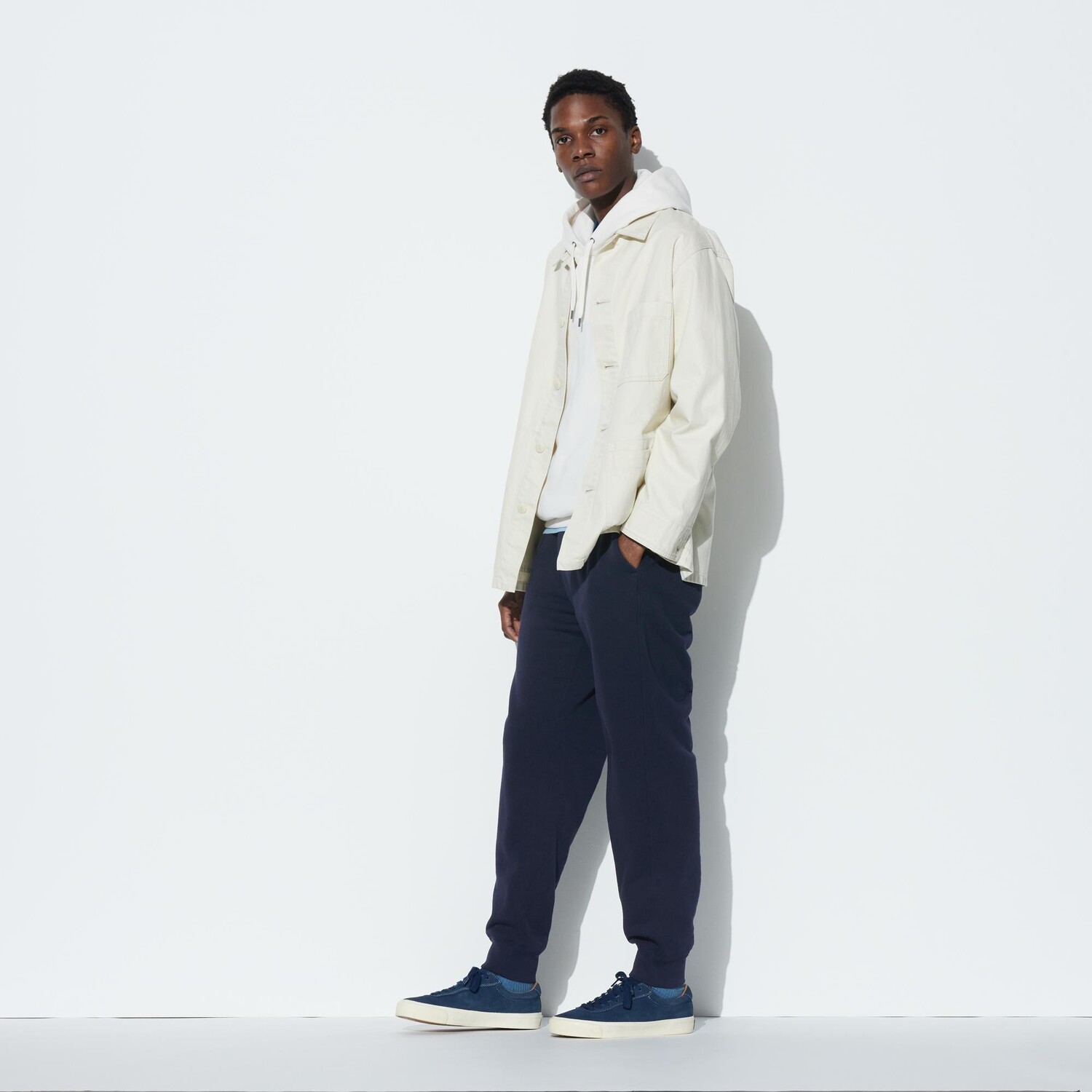 

Спортивные штаны (длина 68-74см) UNIQLO, темно-синий