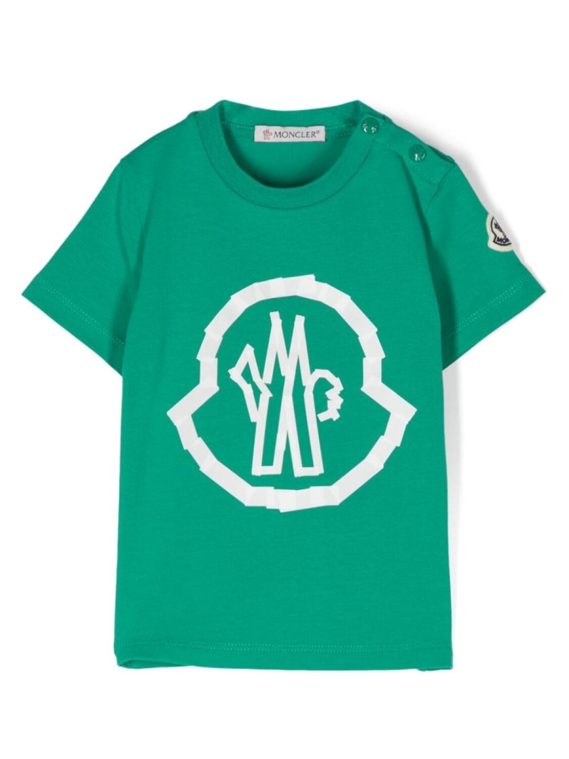 

Moncler Enfant футболка с логотипом, зеленый