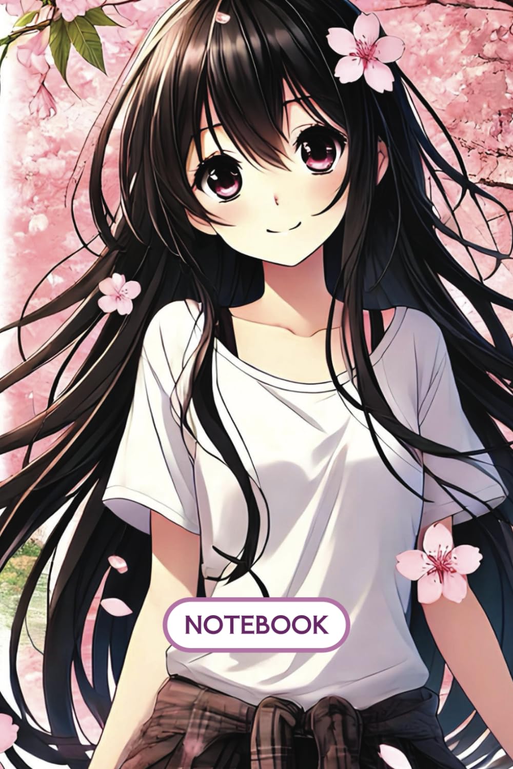 

Notebook: Japanese Anime Manga Sakura Cover - 100 Lined Pages (6" x 9"): Perfect for Journaling, Notes, and Creative Writing with a Beautiful Sakura and Anime Girl Design (Independently published)