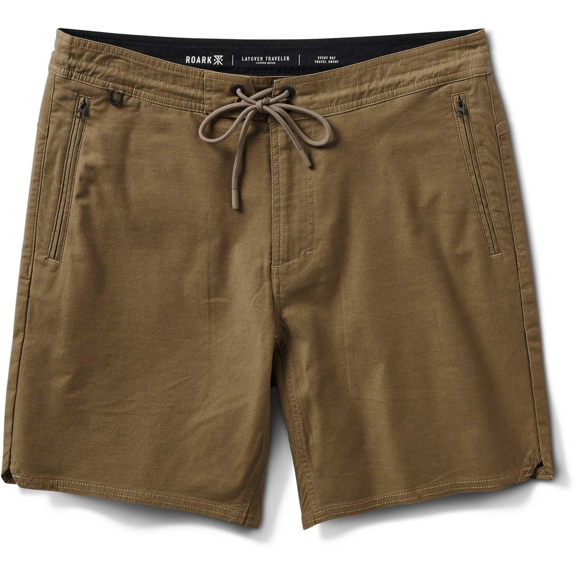 

Мужские шорты для путешествий во время пересадки Roark, Dark Khaki