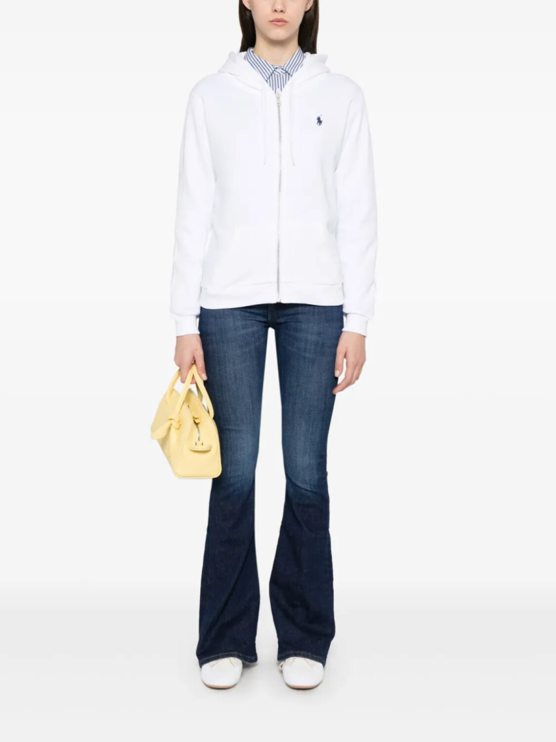 Толстовка с капюшоном Polo Ralph Lauren Polo Pony с вышивкой, белый — фото 2