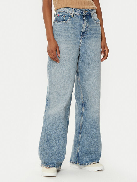 

Джинсы с широкими штанинами WW0WW43705 Tommy Hilfiger, синий