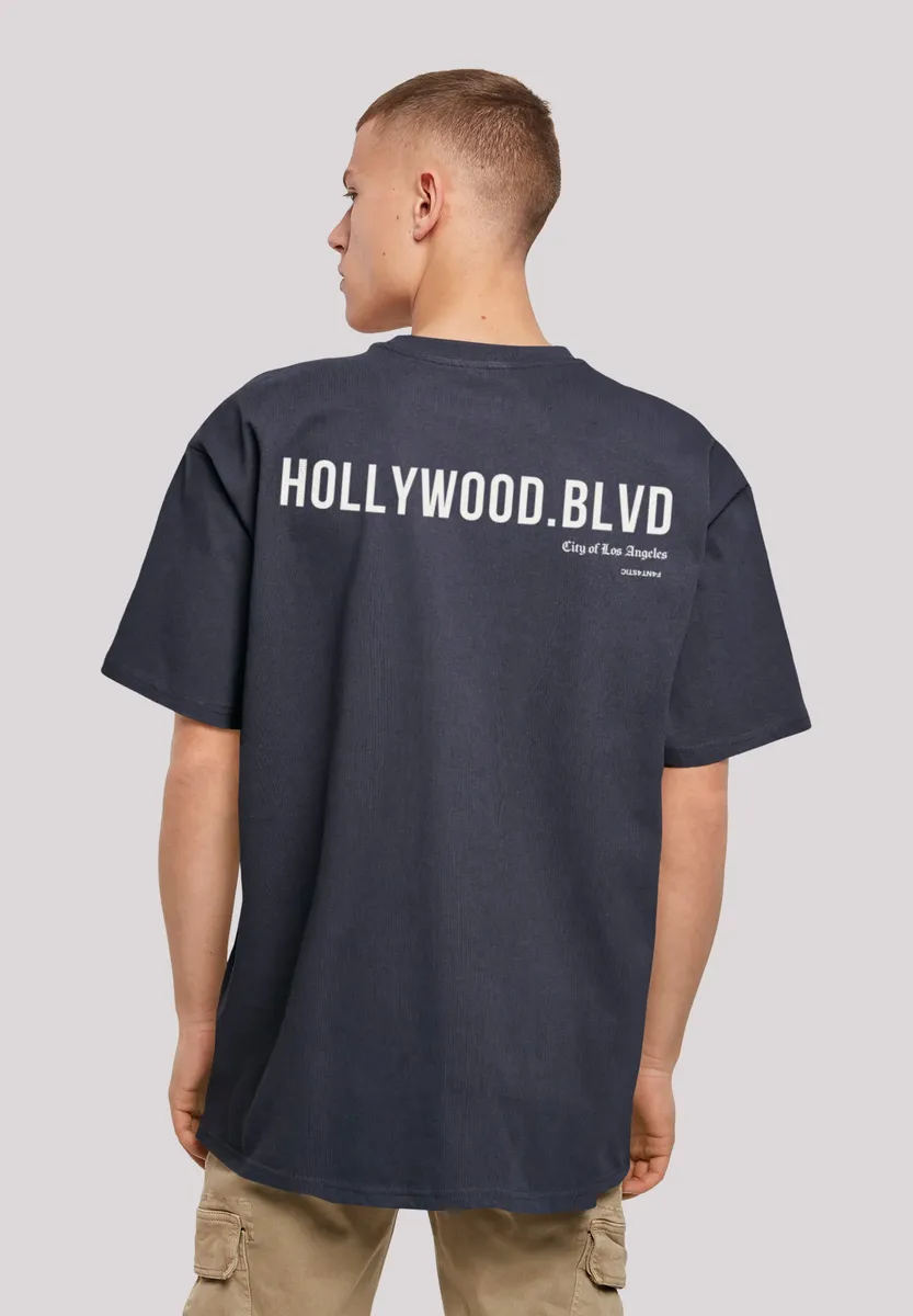 

F4NT4STIC Футболка "Hollywood blvd OVERSIZE TEE", принт, цвет морской волны