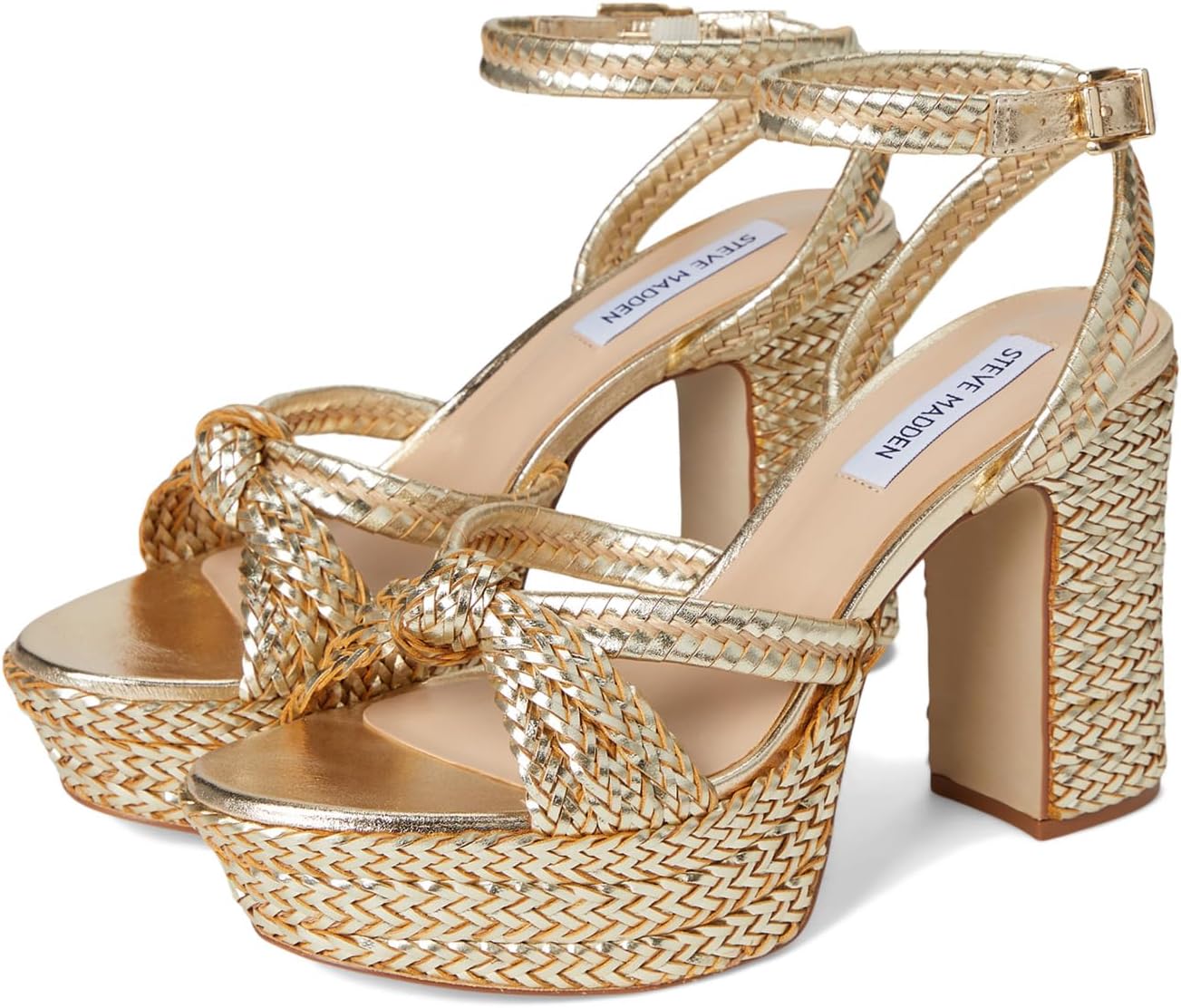 Сандалии Steve Madden Ibiza, цвет Gold Leather