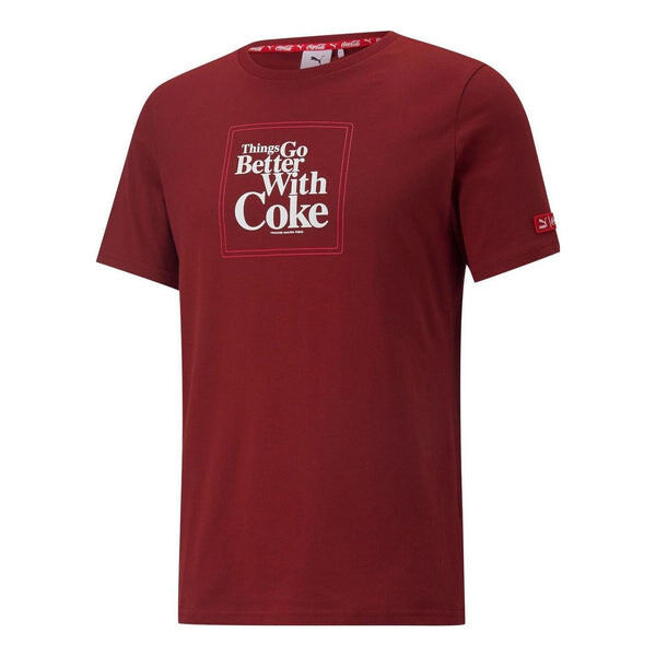

Футболка x coca cola graphic tee 'red' Puma, красный
