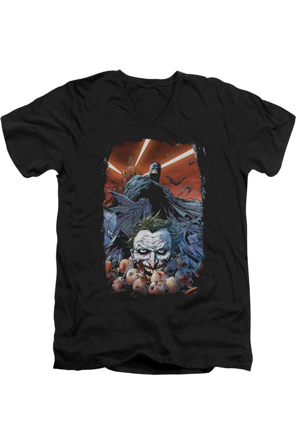

Batman Detective Comics #1 футболка с коротким рукавом и V-образным вырезом для взрослых Gildan, черный