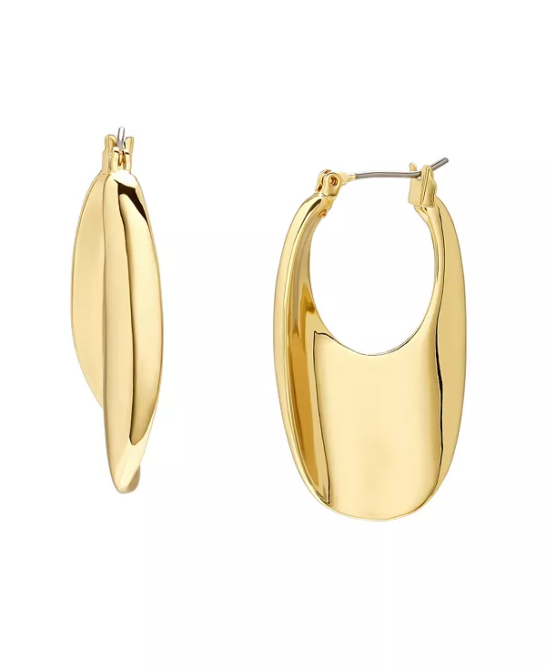 

Скульптурные овальные серьги-кольца Robert Lee Morris Soho, gold