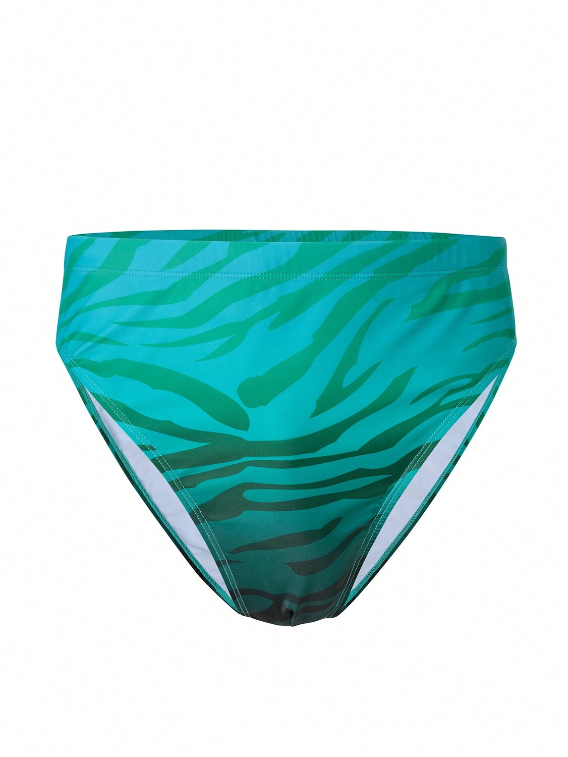 

Мужские треугольные плавки с зебровым принтом Manfinity Swimmode размера плюс, зеленый