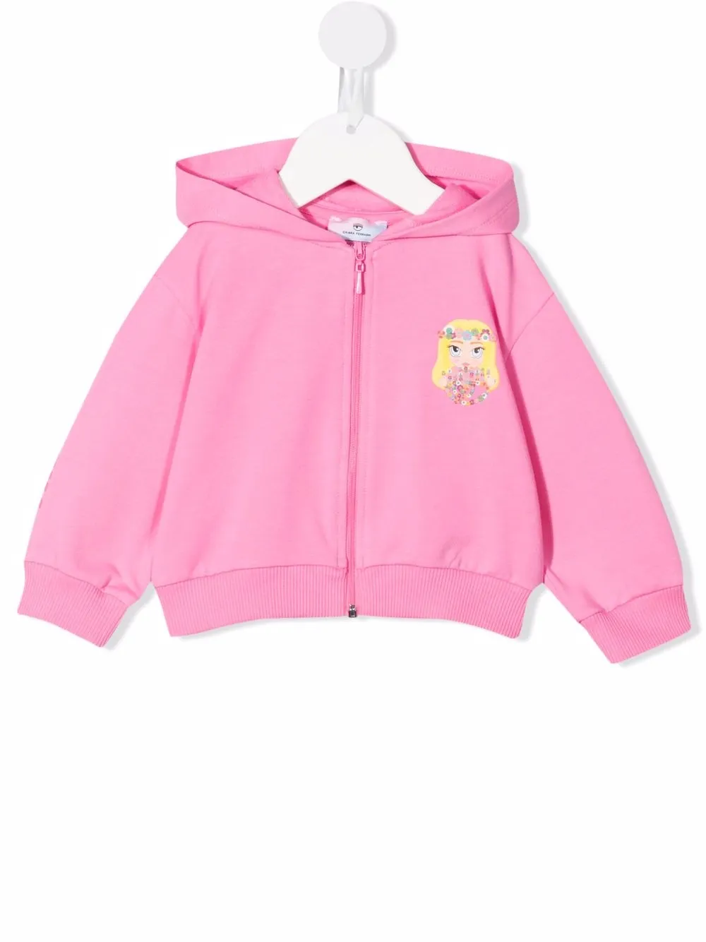 

Худи с принтом Chiara Ferragni Kids, розовый