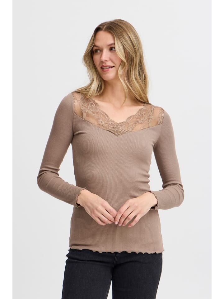 

Лонгслив Fransa Shirttop FRHIZAMOND TEE 25 20614301 elegantes Longsleeve, серый