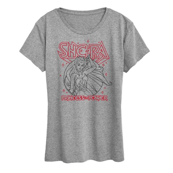 

Женская футболка с графическим рисунком She-Ra Licensed Character, серый
