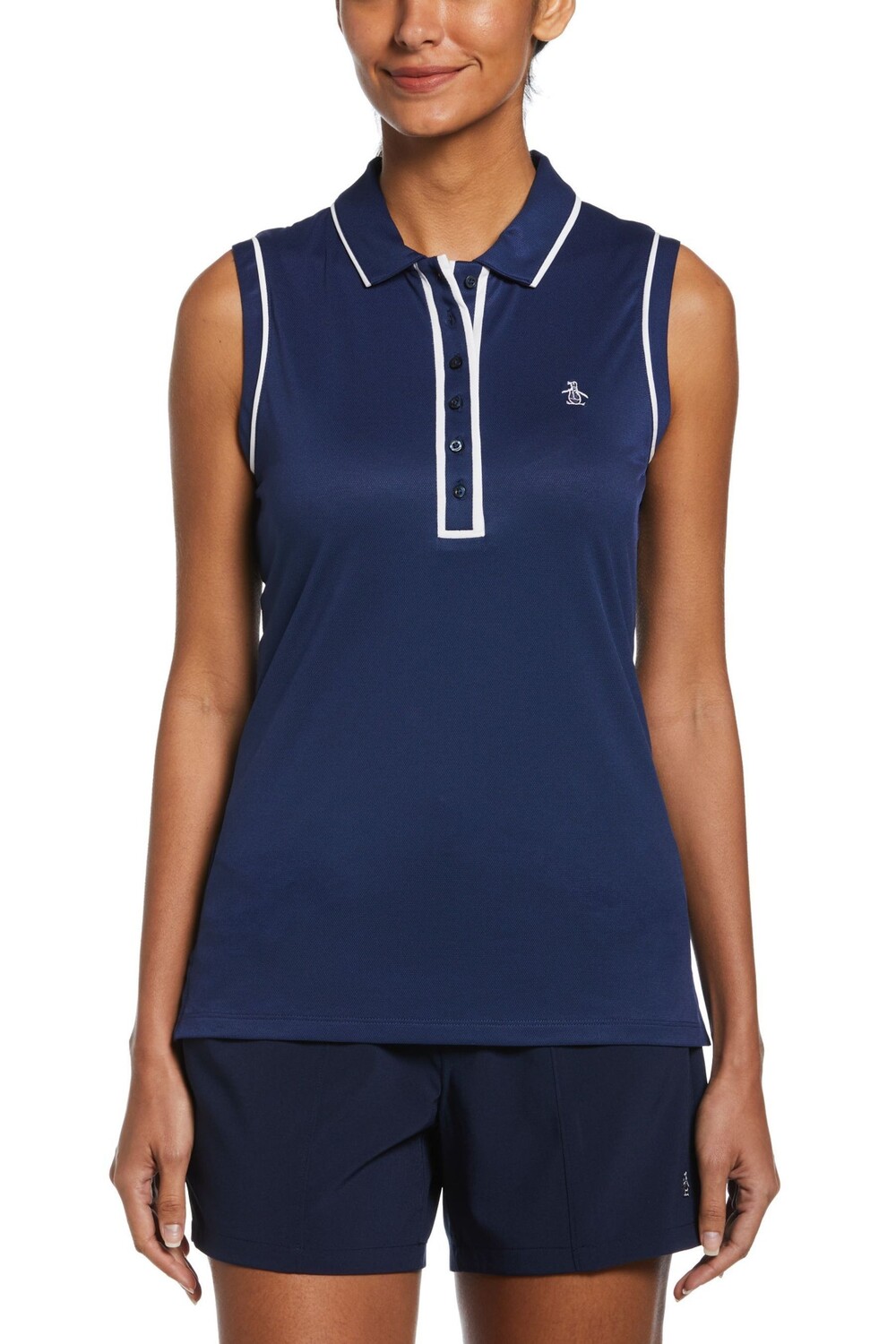 

Женская рубашка поло Veronica без рукавов Original Penguin Golf, синий