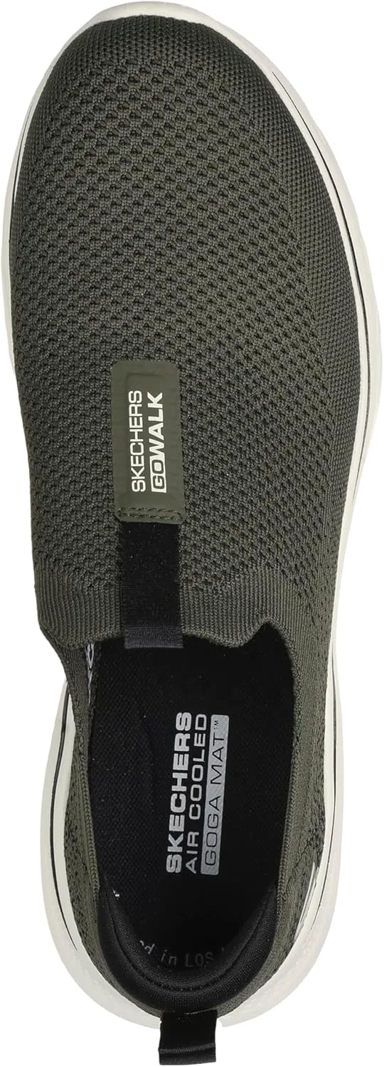 

Мужские кроссовки Skechers Go Walk 7, оливково-черный