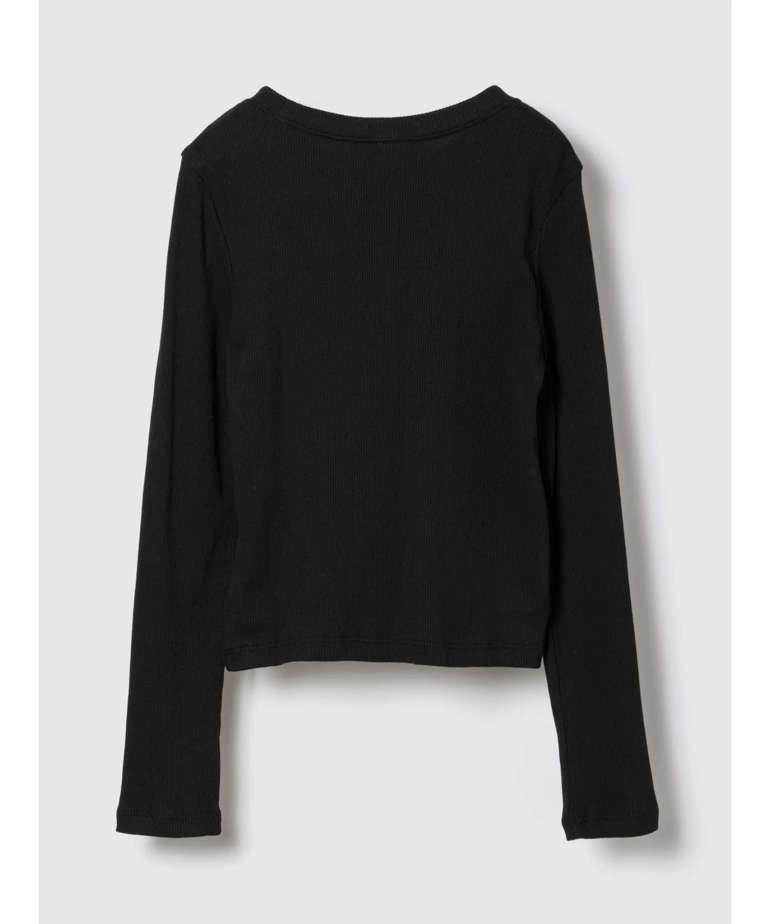 (K) Ребристая футболка с круглым вырезом (детская) GAP, BLACK — фото 2