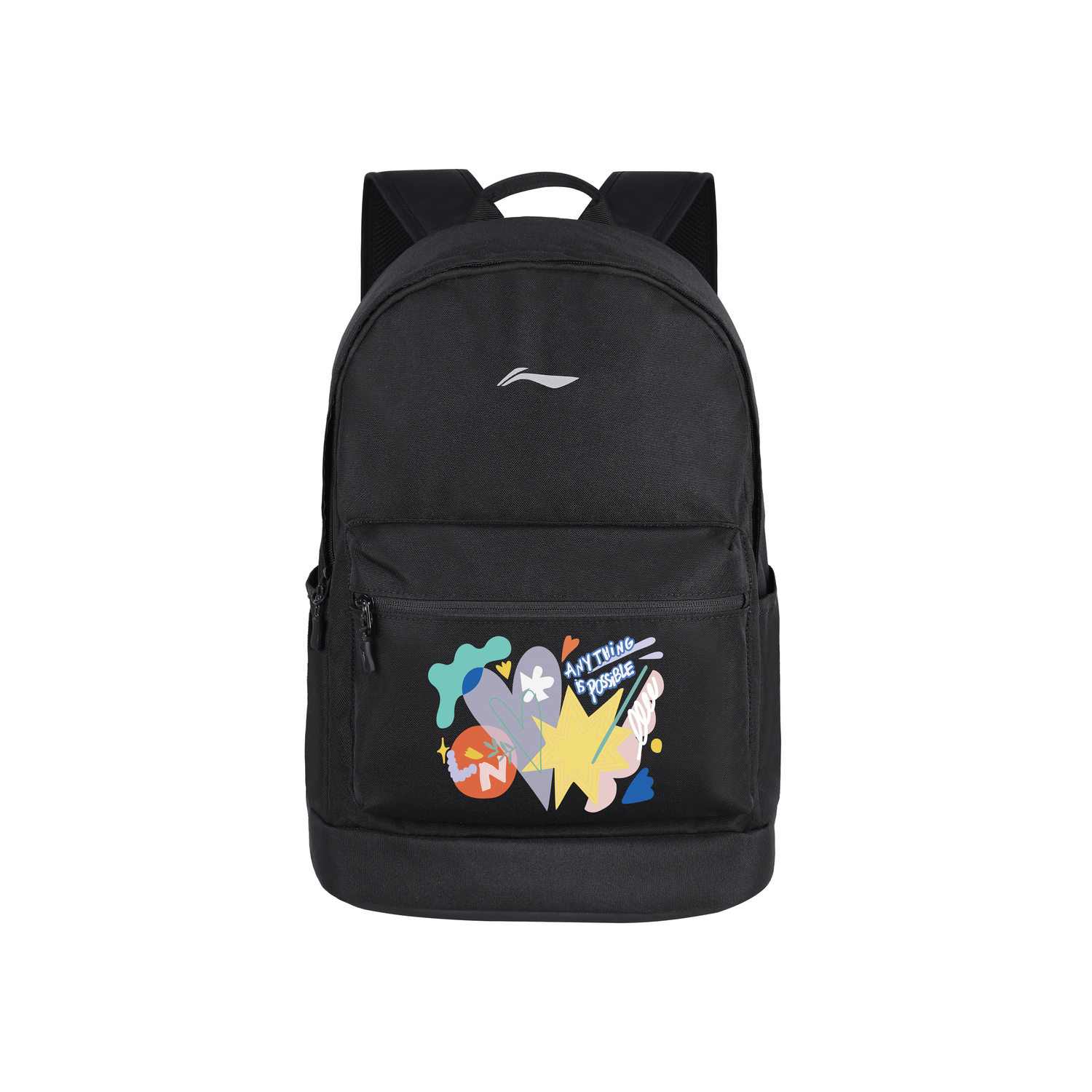 

LINING Полиэстеровый рюкзак обычный унисекс черный, Black