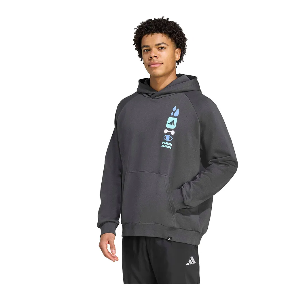 

Худи adidas Power Graphic, серый