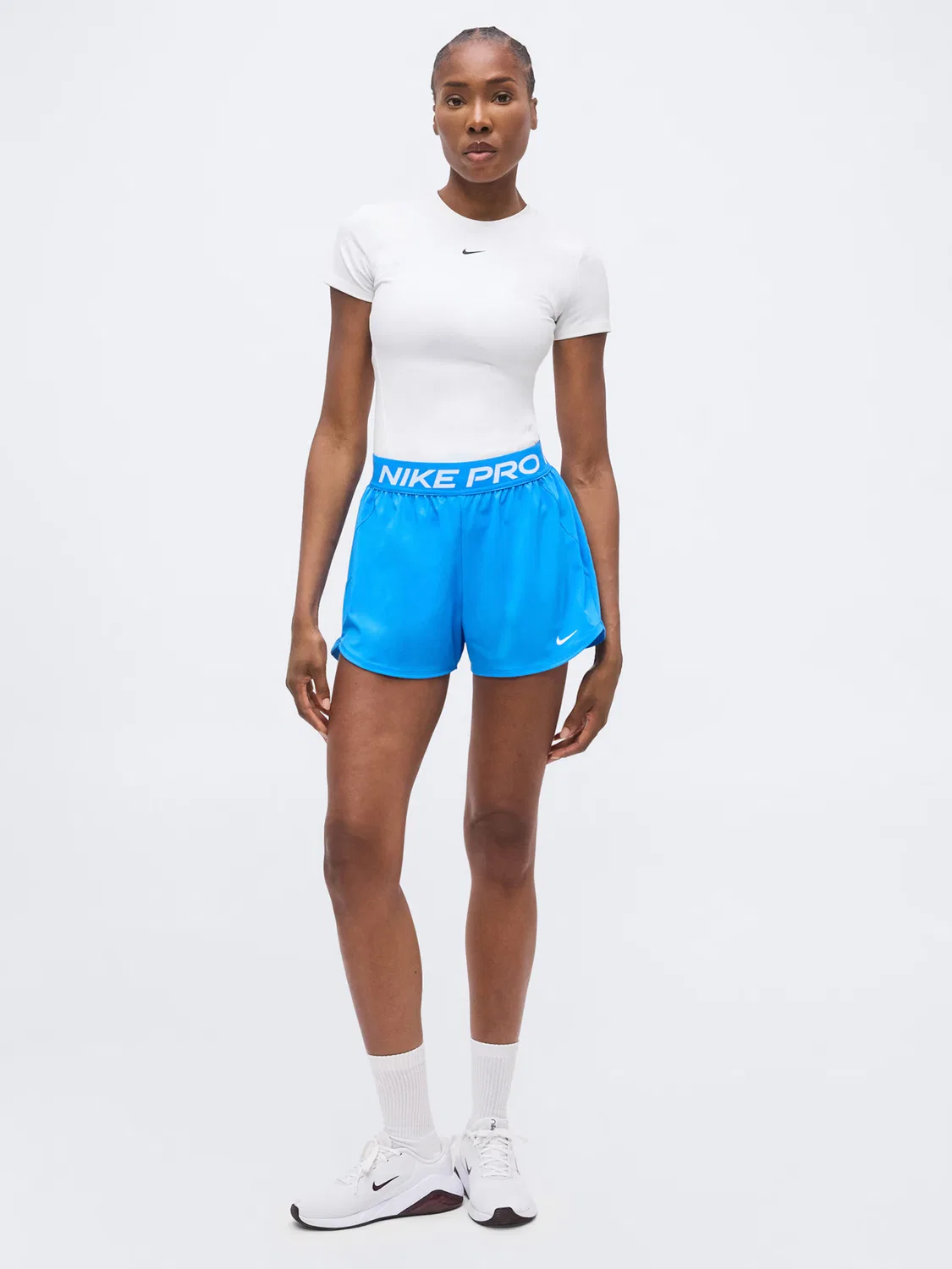 Спортивные шорты Nike NP в лазурном цвете — фото 4