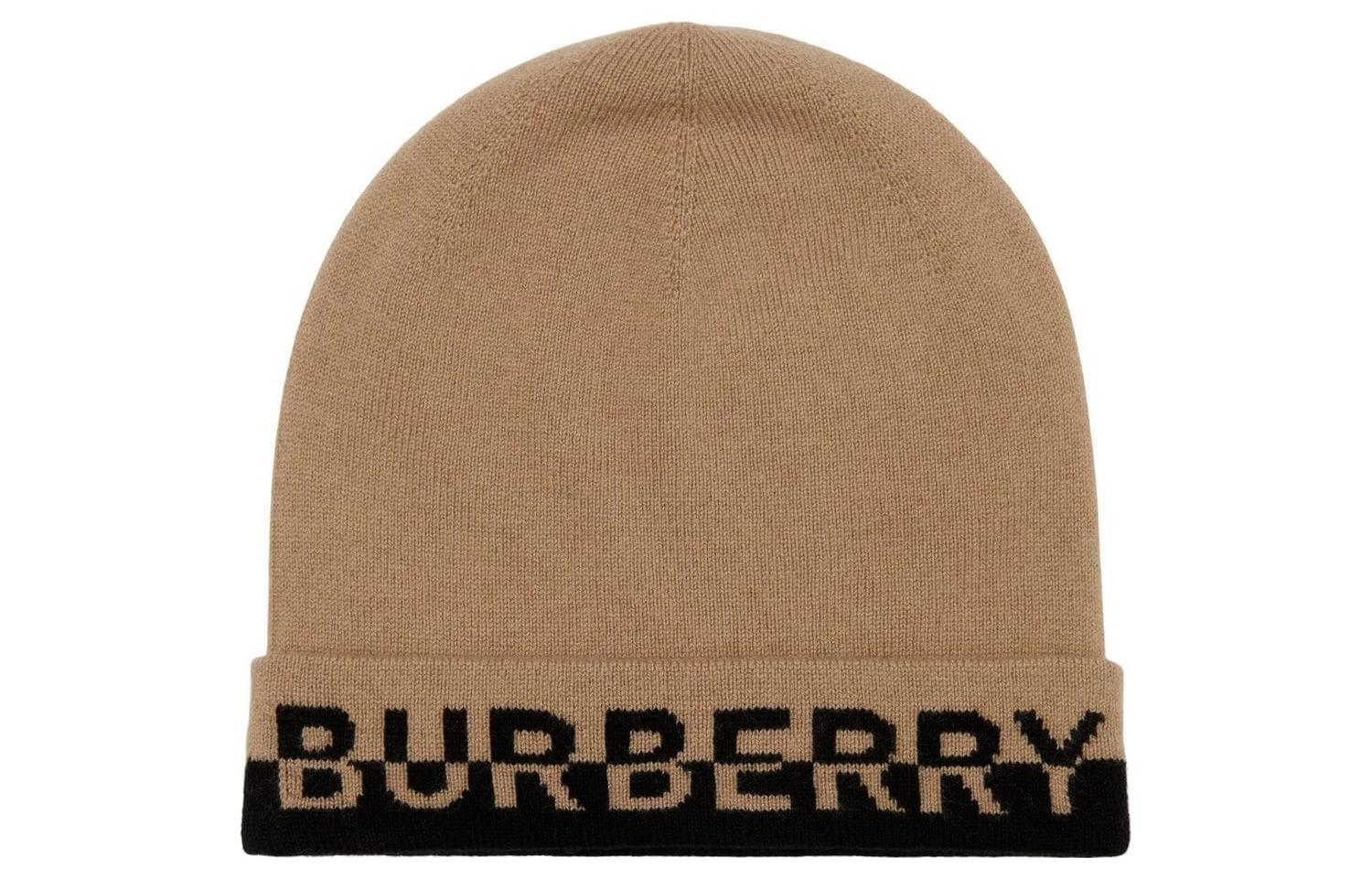 

Вышитая логотипом вязаная шапка Burberry