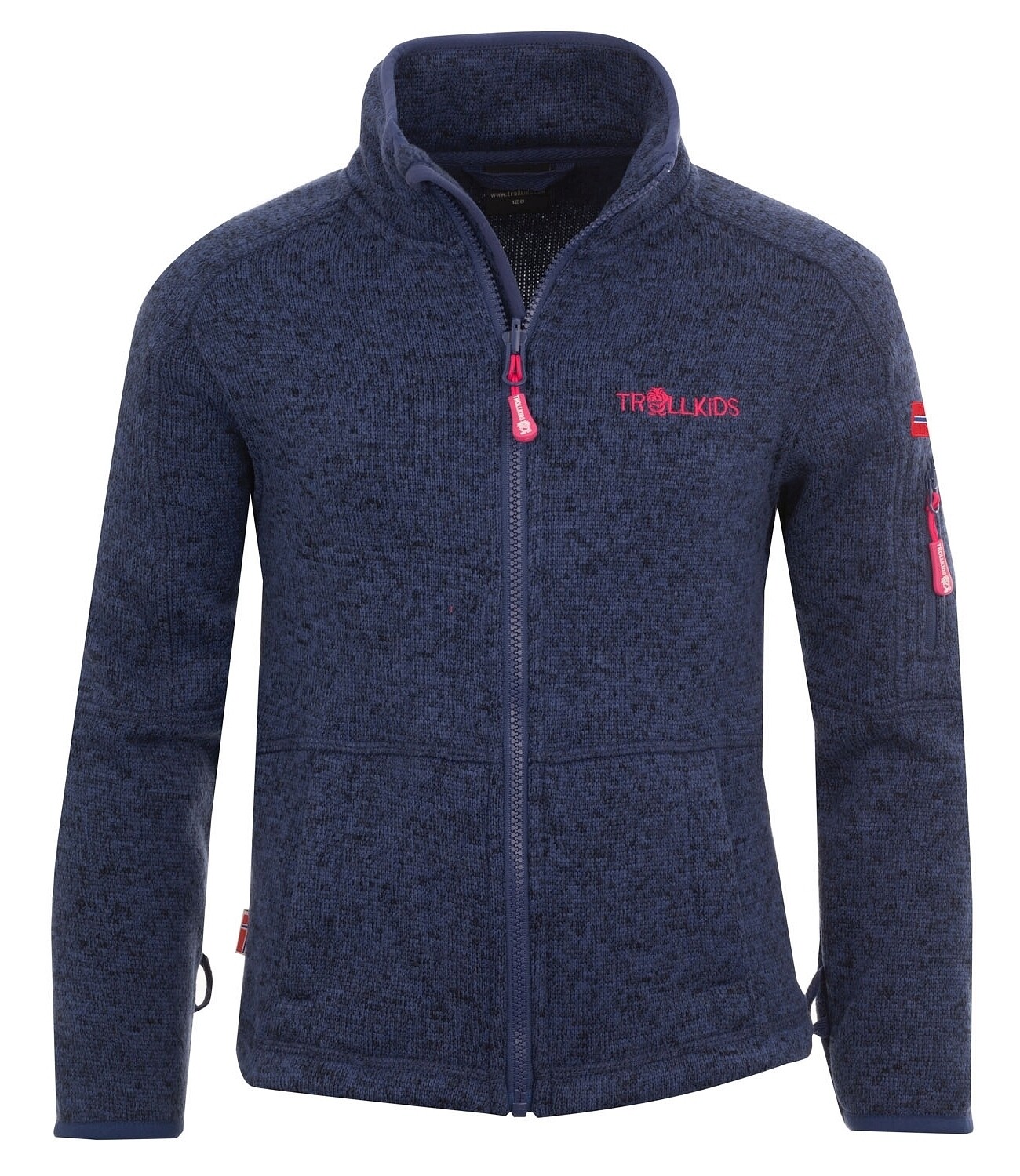 

Флисовая куртка Trollkids Fleece Jacke Jondalen, цвет Französisch Blau/Pink