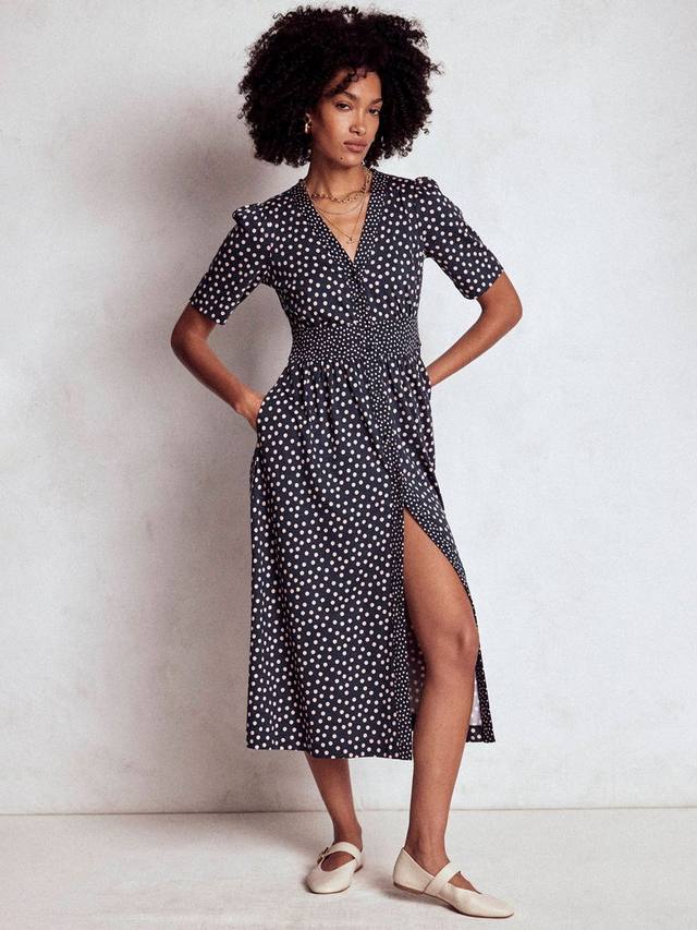 

Платье Natalia Spot Tea Boden, Navy/Multi