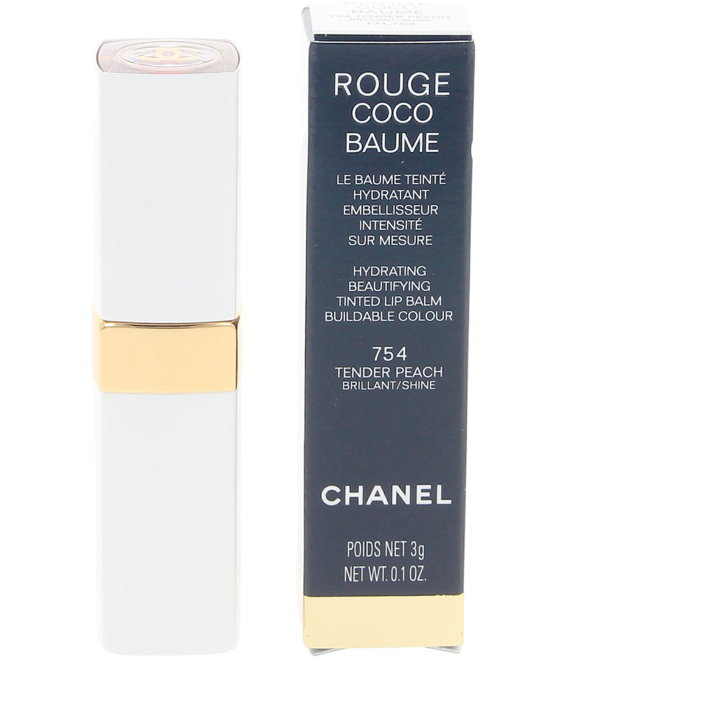 Бальзам для губ Rouge coco baume bálsamo con color hidratante Chanel, цвет 754-Tender Peach, 3 гр. — фото 2