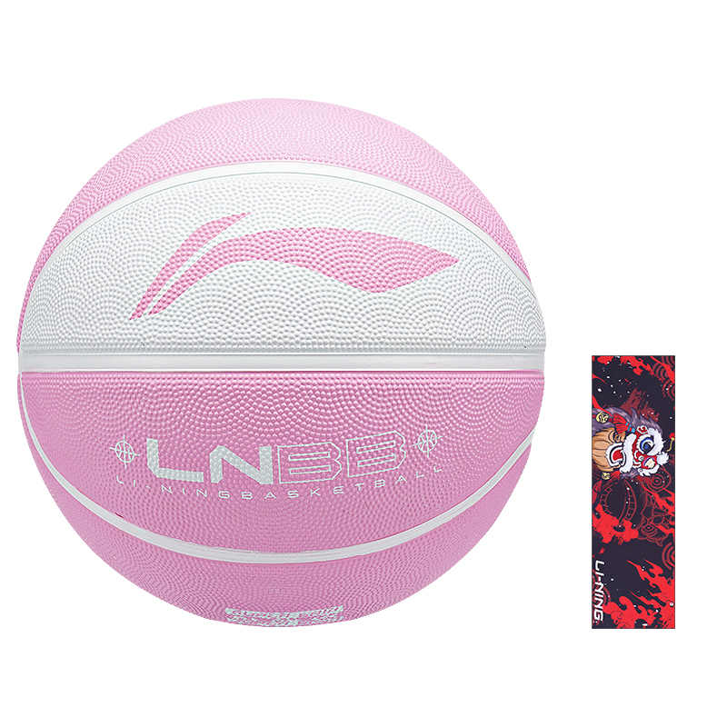 

LINING Резиновый баскетбольный мяч white pink размер 5, размер 6, размер 7 тренировочный соревновательный unisex china