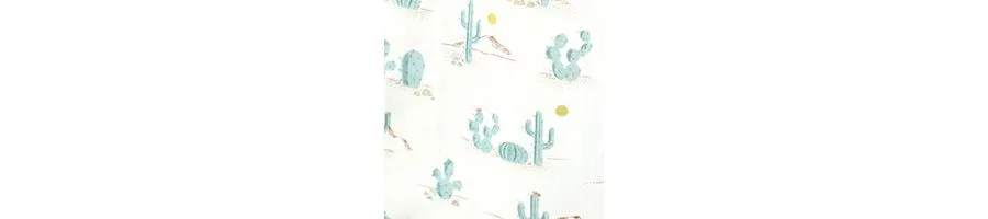Уютный спальный мешок из хлопкового трикотажа с длинными рукавами Hudson Baby, Desert Cactus — фото 2