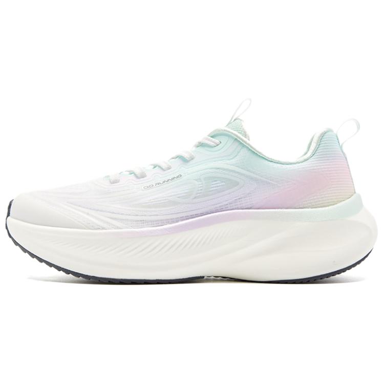 

QIAODAN Женские белые повседневные кроссовки Low Top с противоскользящей подошвой и дышащим материалом