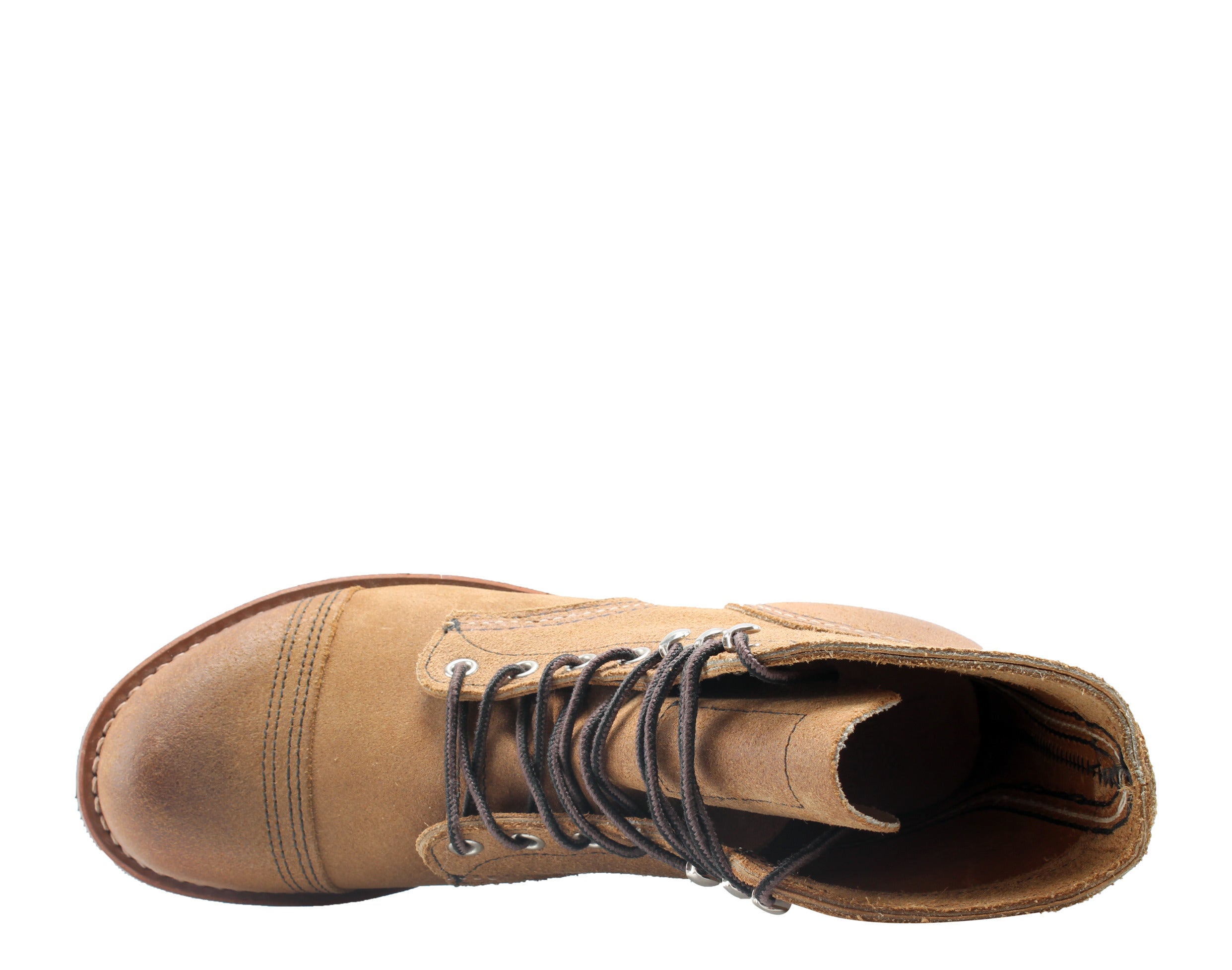 Кожаные рабочие ботинки Red Wing Heritage Iron Ranger 6-Inch 8083 Hawthorne Tan Мужские 08083 — фото 4