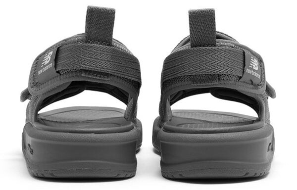Сандалии 3206 series velcro open toe flat heel sports dark grey sandals 'dark gray white' New Balance, серый — фото 3