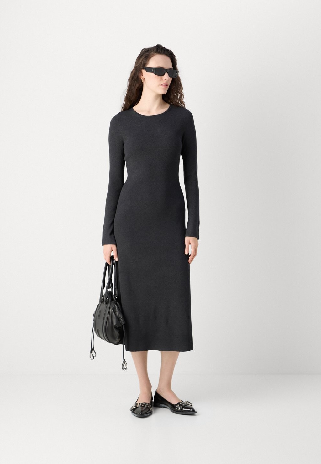 

Платье-джемпер DRESS LONGSLEEVE ROUND NECK Marc O'Polo, темно-серый