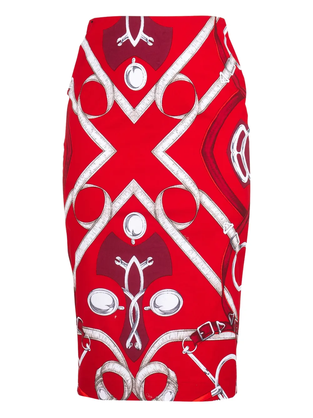 

Юбка-карандаш с принтом Samantha Sung, красный