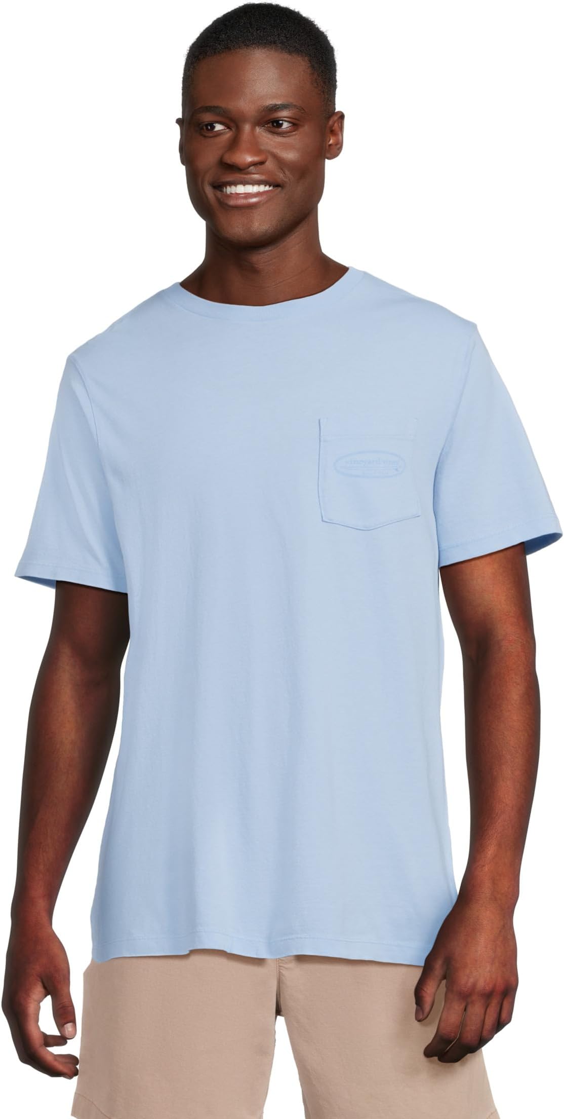 

Футболка Vineyard Vines Outlined Surf Logo Short Sleeve Tee, цвет Jake Blue