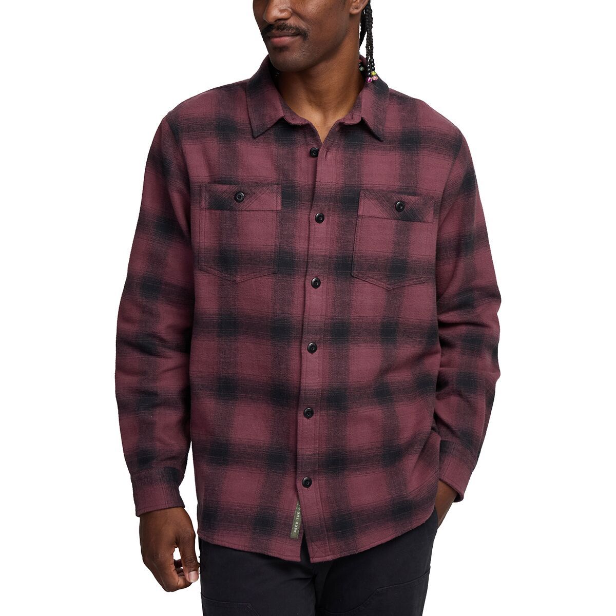 

Рубашка Rodanthe Blanket из фланели Howler Brothers, цвет emmett plaid-plum wine