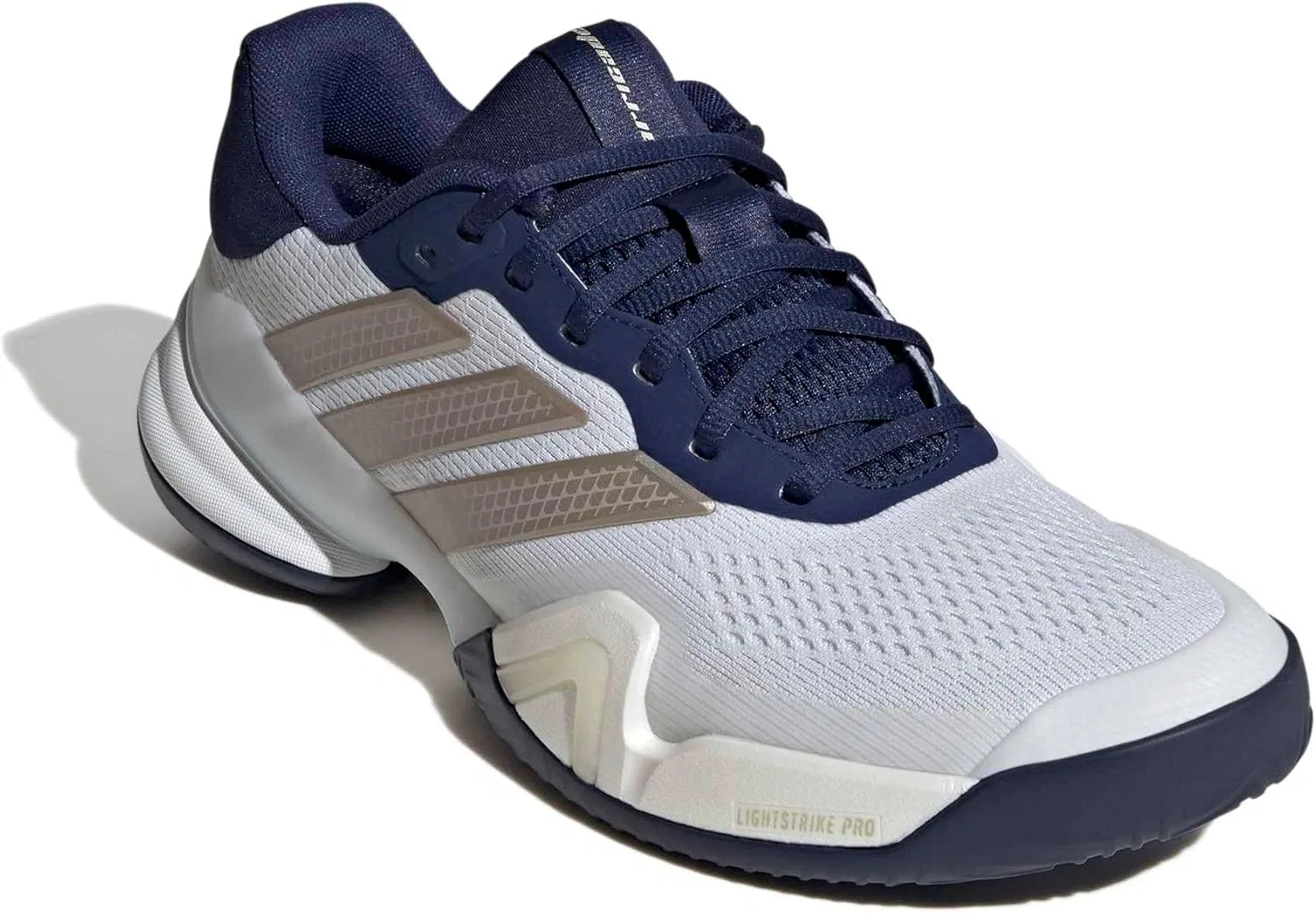 Кроссовки для тенниса Adidas Barricade 14, White/Cyber Metallic/Dark Blue — фото 4