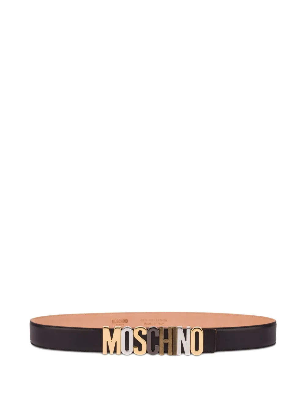 

Ремень с логотипом Moschino, коричневый