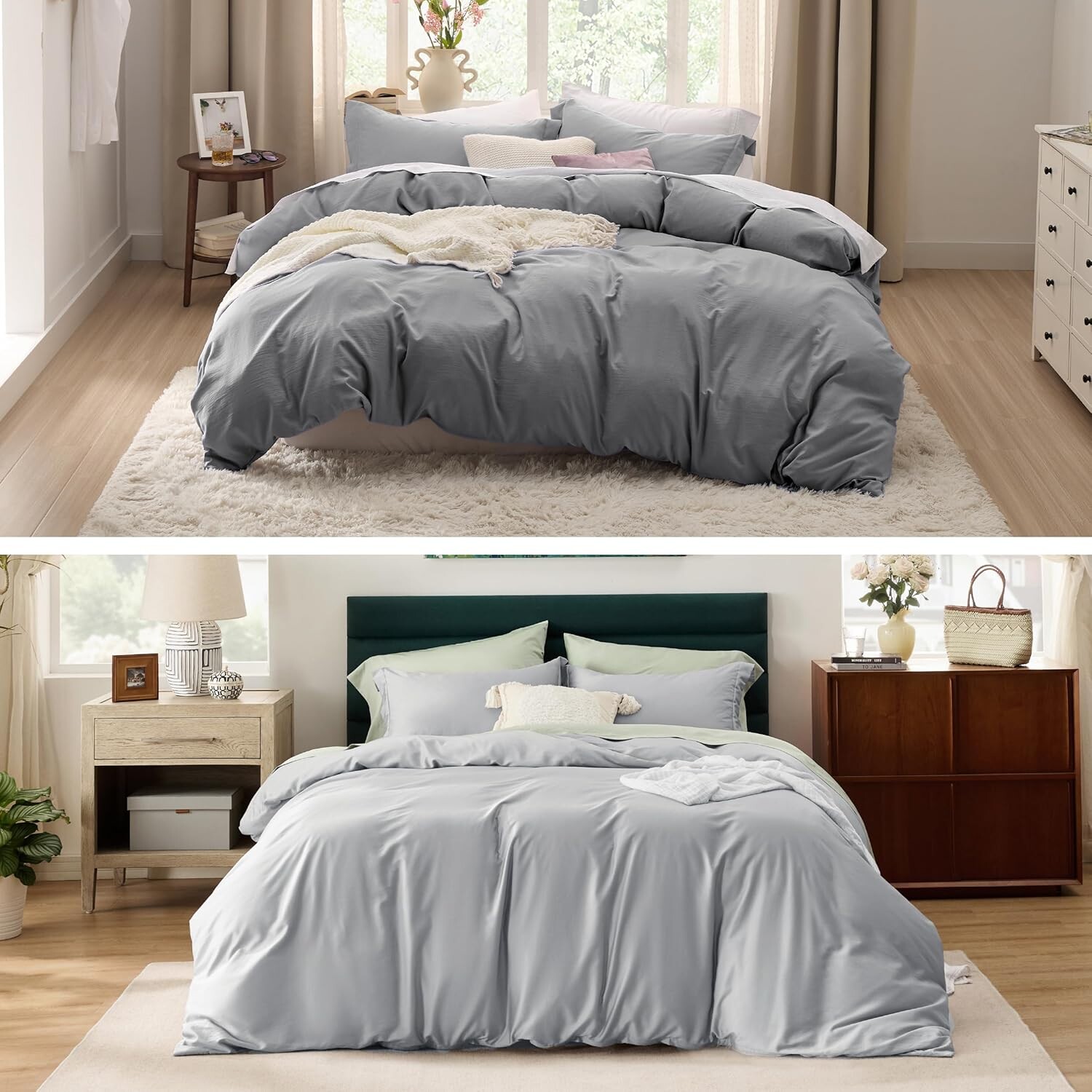 

Комплект пододеяльников размера «king-size» Bedsure — комплект мягких предварительно выстиранных пододеяльников и охлаждающего лиоцелл-хлопкового гибридного пододеяльника