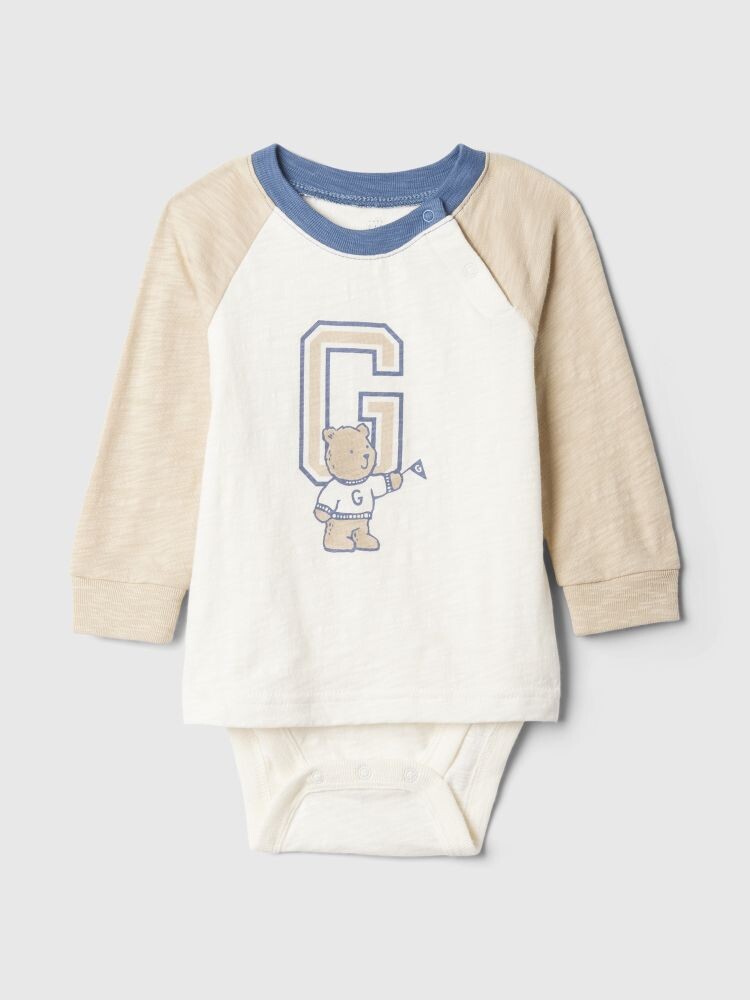 

Хлопковое боди Gap, бежевый