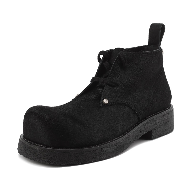 

EBLIS HUNGI Короткие ботинки Мартин унисекс черные со скрытой платформой, цвет Black Hidden Wedge