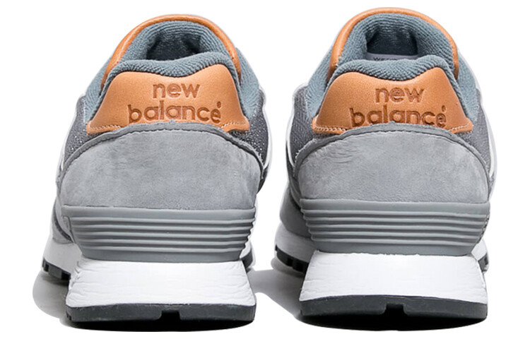 Кроссовки New Balance NB 576 Lifestyle, серебристый/оранжевый — фото 3