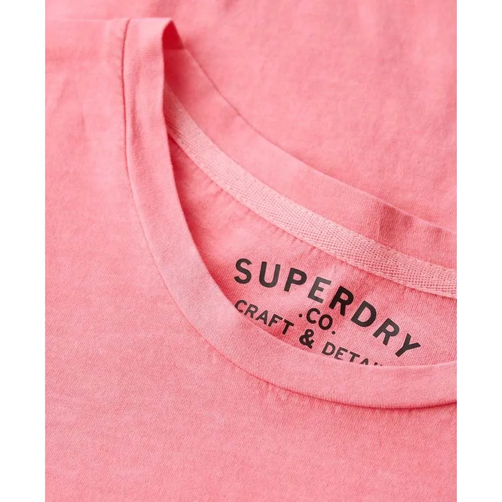 Футболка с коротким рукавом Superdry Classic Essential Pocket, розовый — фото 2