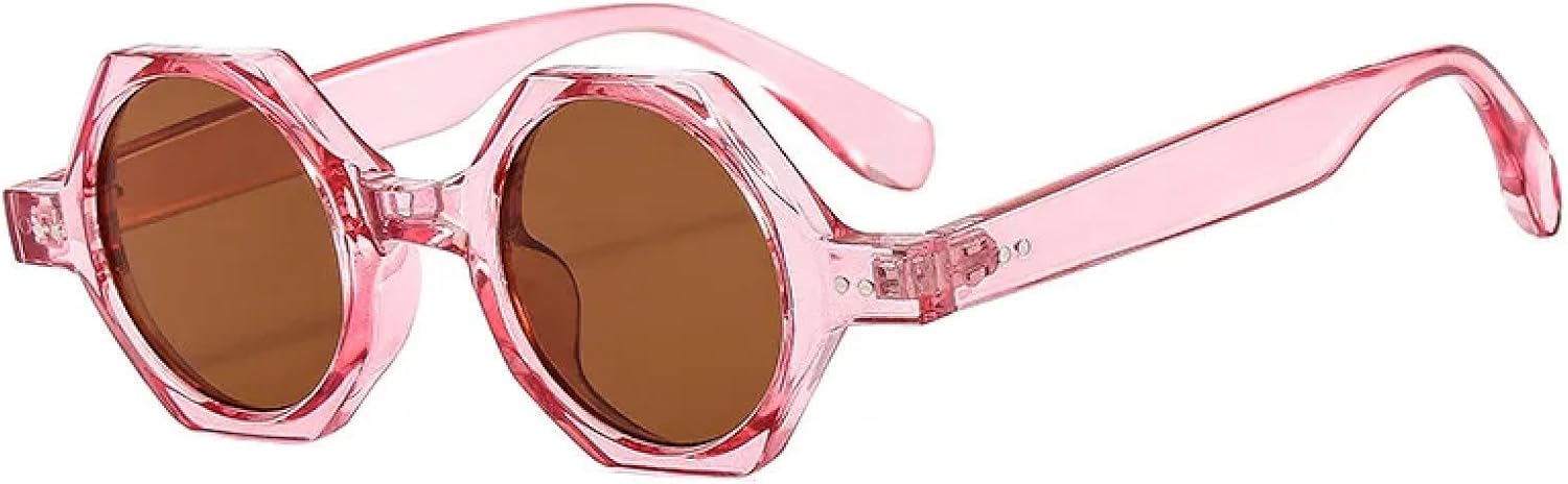 

Солнцезащитные очки с защитой от УФ-излучения UV400 | Панк-стимпанк, круглые | Для женщин и мужчин, для занятий спортом на открытом воздухе и вождения DSVIGF, C4pink-brown