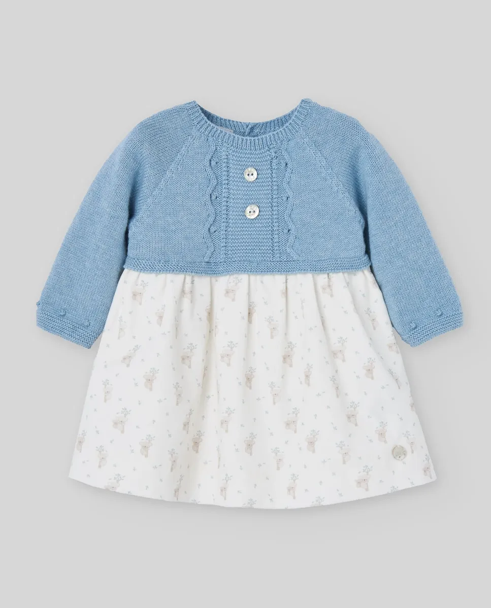 

Вязаное детское платье из коллекции Коала PAZ Rodríguez, светло-голубой