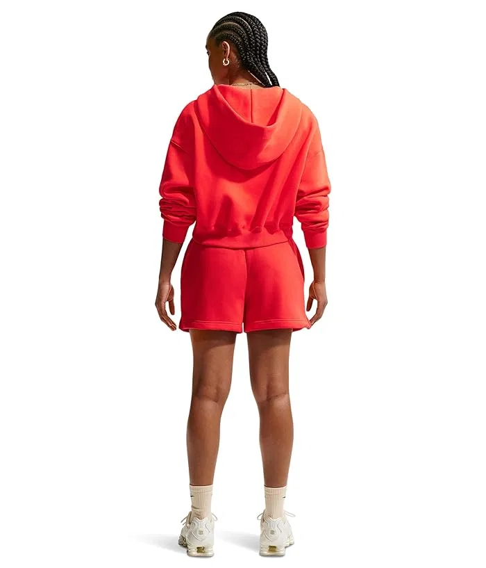 Худи Nike Sportswear Phoenix Fleece Oversized Crop Henley, Light Crimson/Sail — фото 2